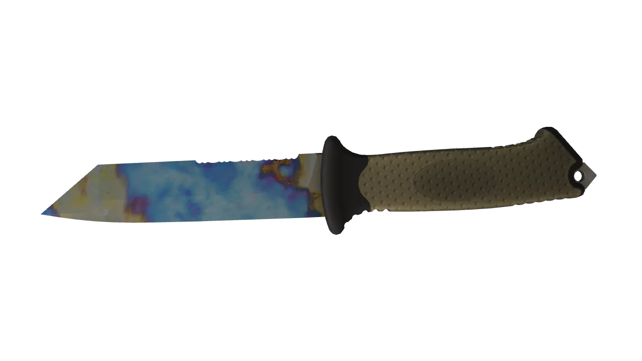 Ursus Knife | Case Hardened seed #61, back
