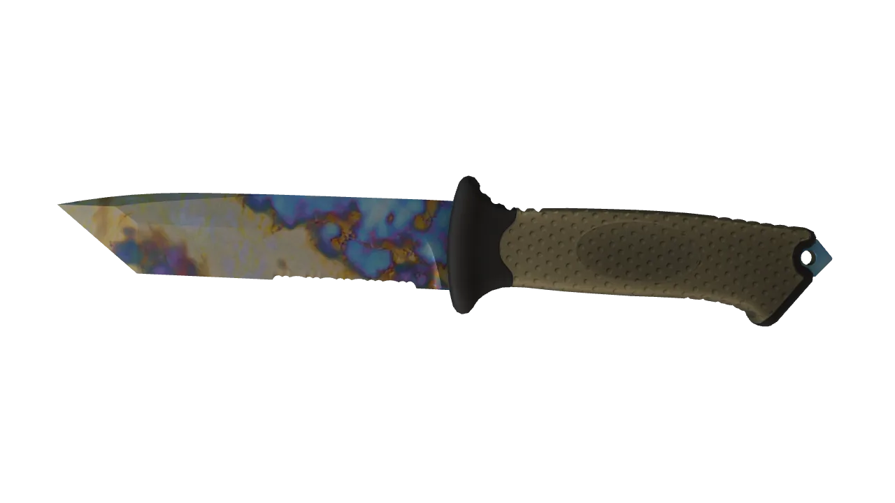 Ursus Knife | Case Hardened seed #702, front