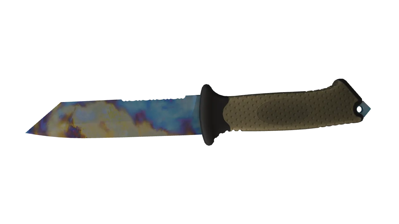 Ursus Knife | Case Hardened seed #707, back