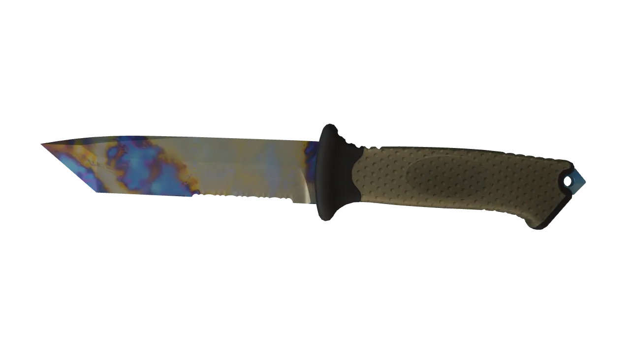 Ursus Knife | Case Hardened seed #707, front