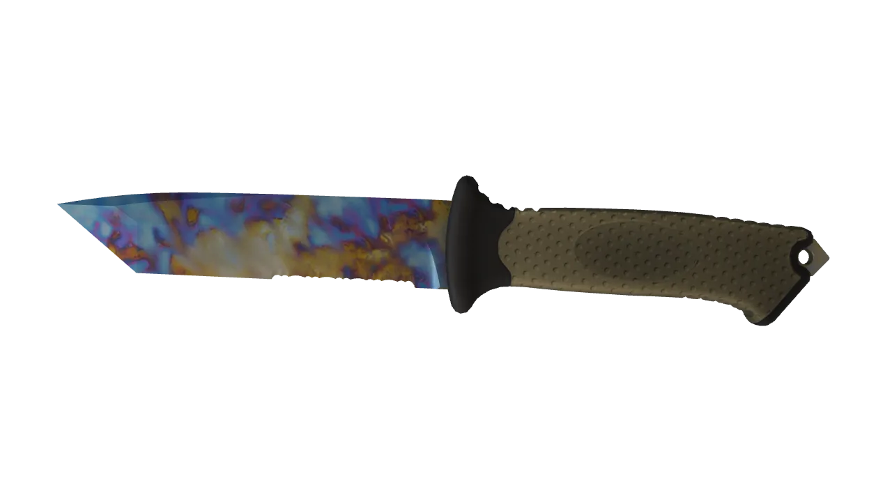 Ursus Knife | Case Hardened seed #708, front