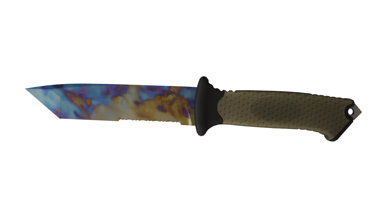 Ursus Knife | Case Hardened seed #711, front