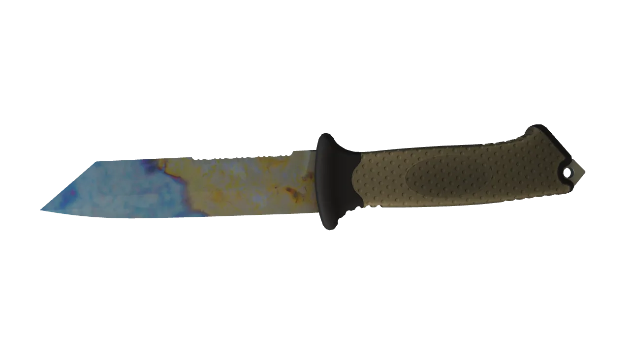 Ursus Knife | Case Hardened seed #74, back