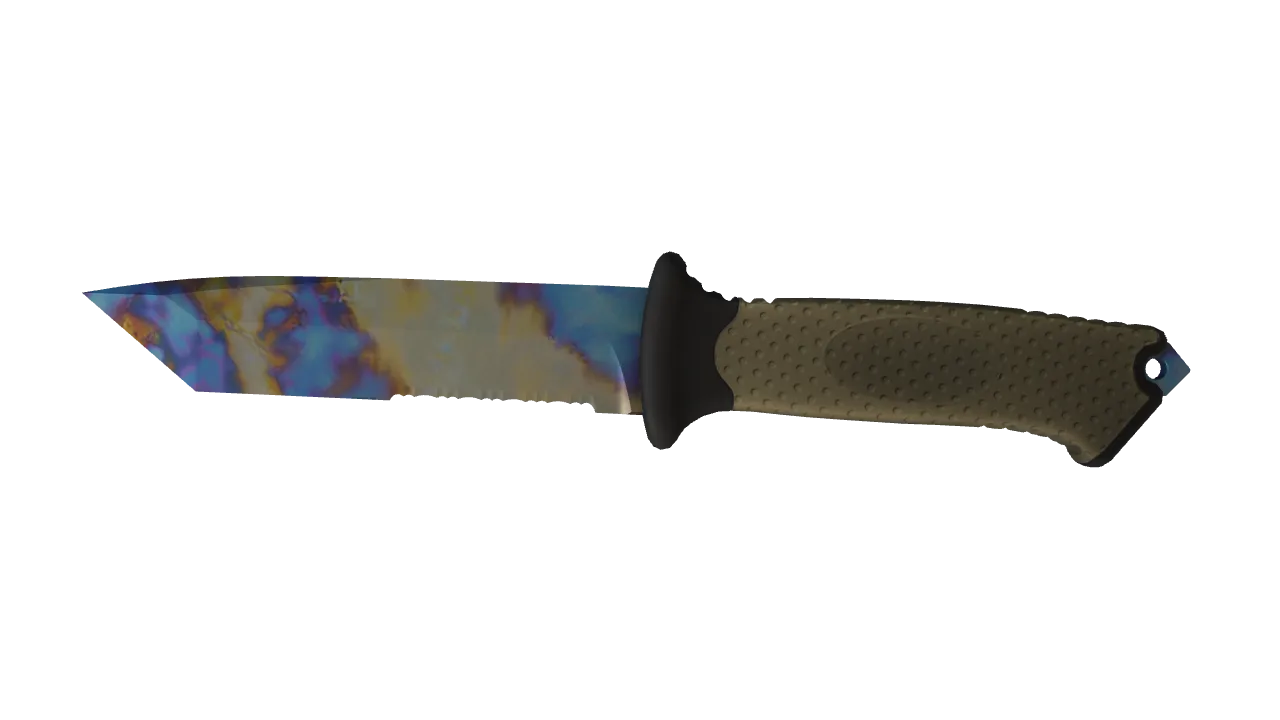 Ursus Knife | Case Hardened seed #741, front