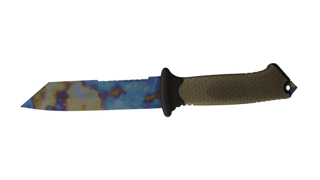 Ursus Knife | Case Hardened seed #801, back