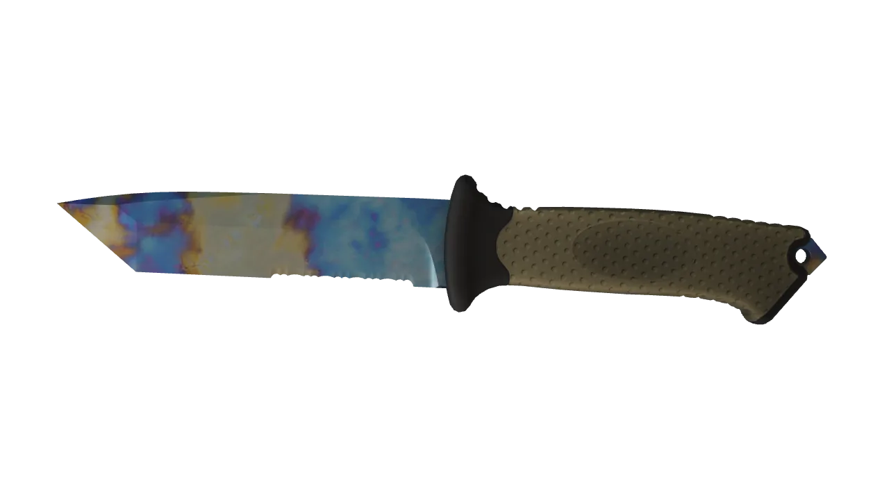 Ursus Knife | Case Hardened seed #801, front