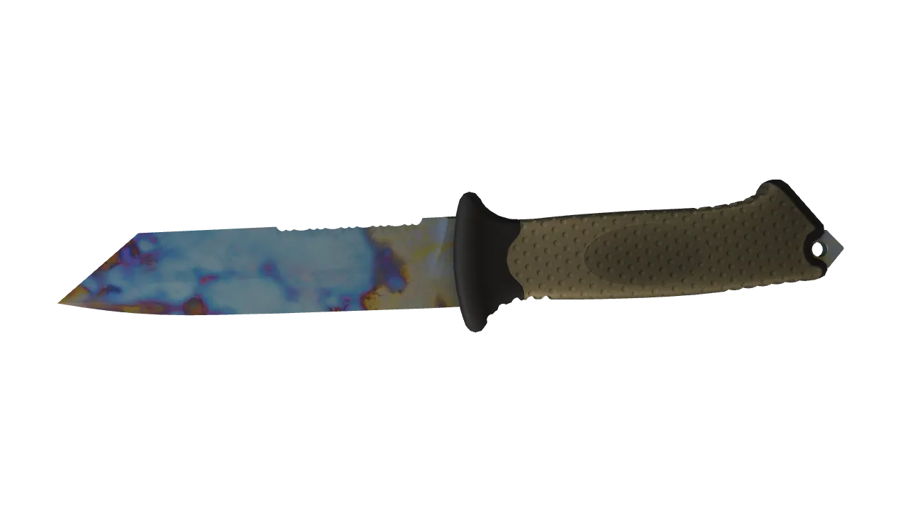 Ursus Knife | Case Hardened seed #811, back