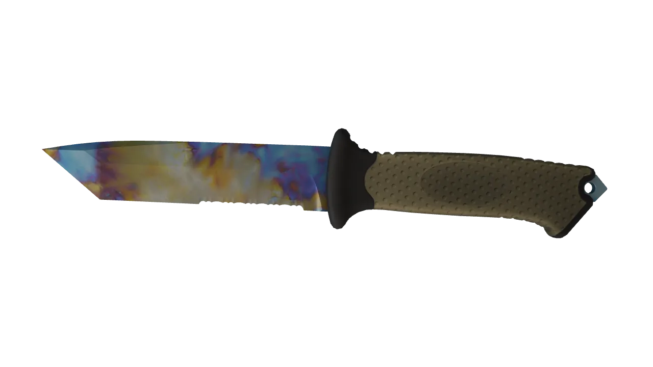 Ursus Knife | Case Hardened seed #819, front