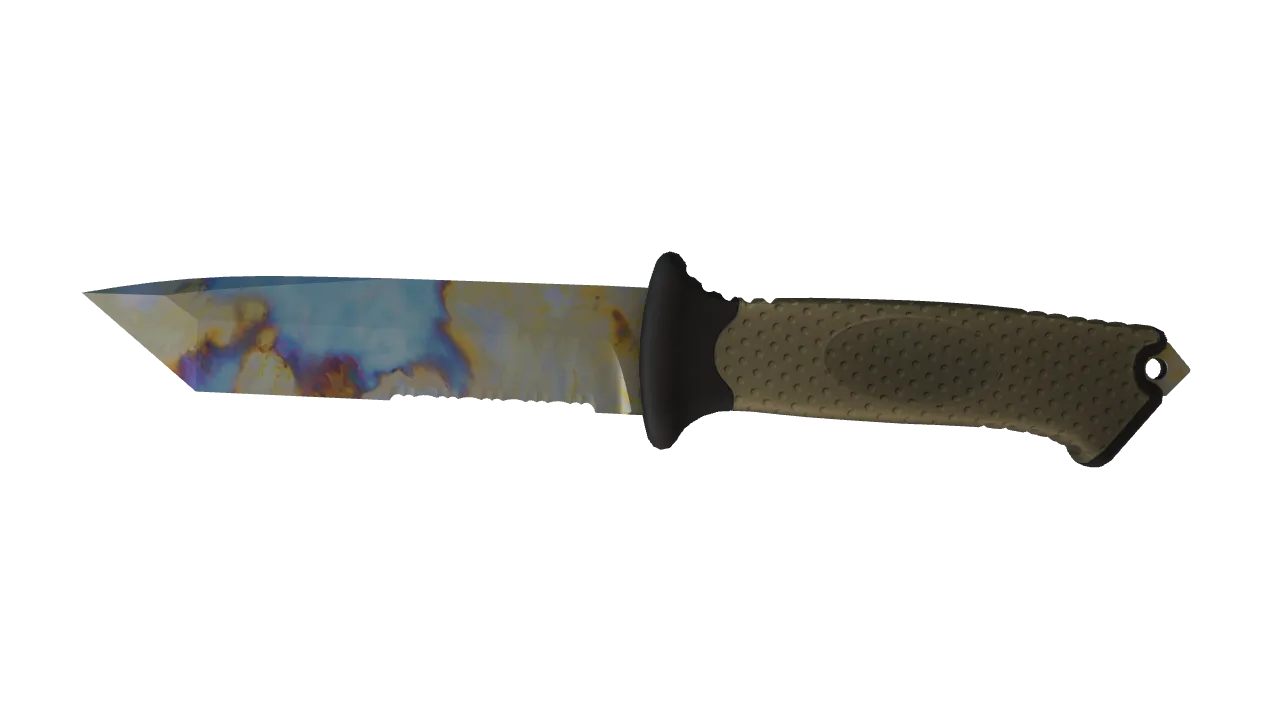 Ursus Knife | Case Hardened seed #823, front