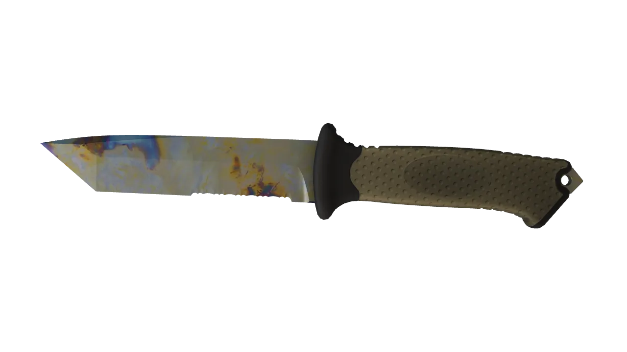 Ursus Knife | Case Hardened seed #828, front