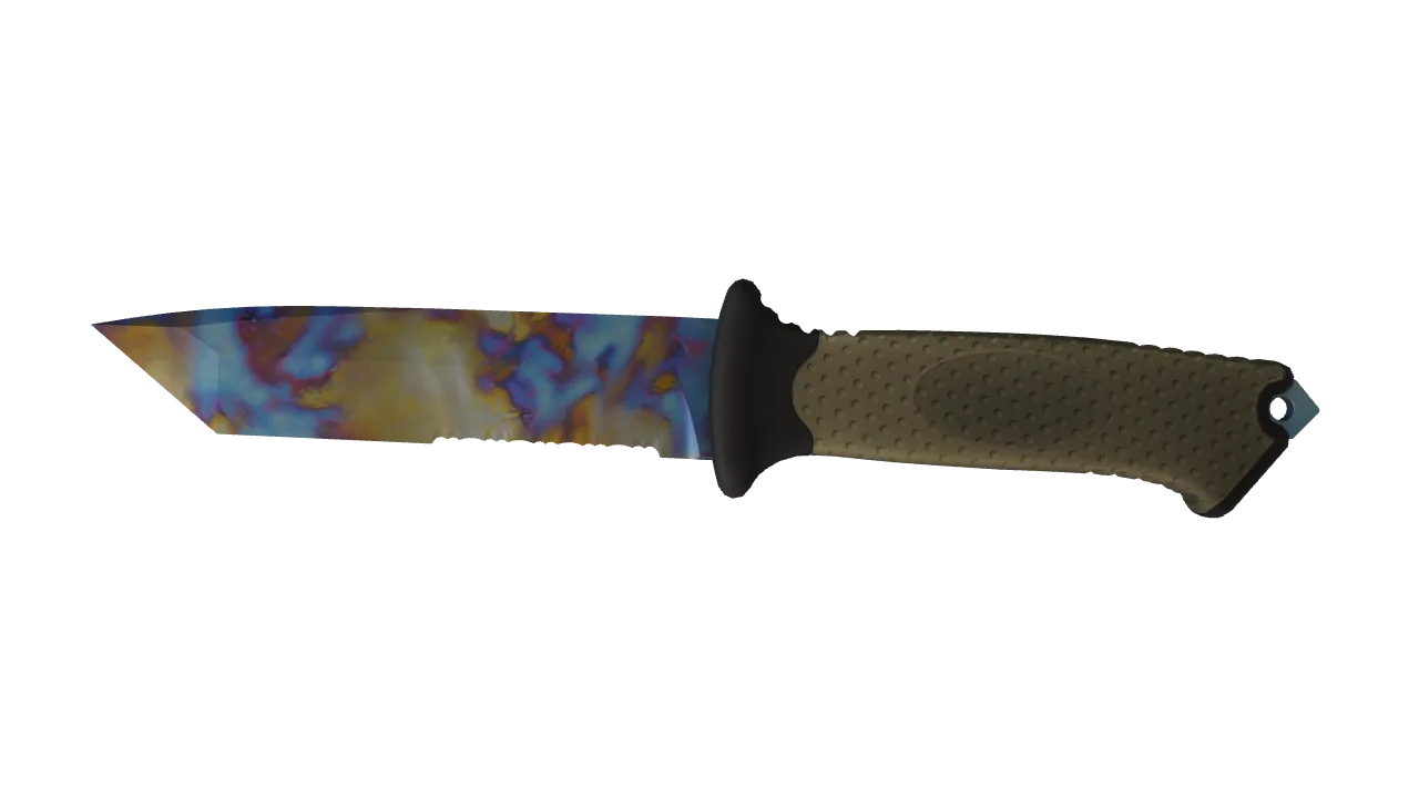 Ursus Knife | Case Hardened seed #830, front