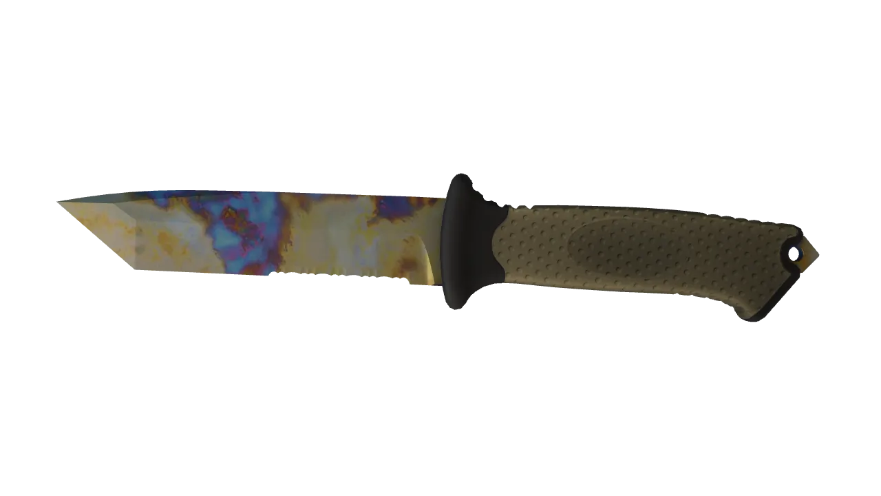 Ursus Knife | Case Hardened seed #836, front