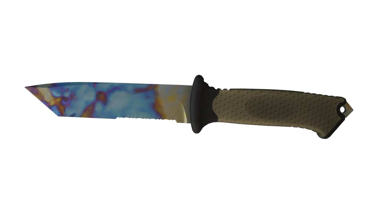 Ursus Knife | Case Hardened seed #841, front