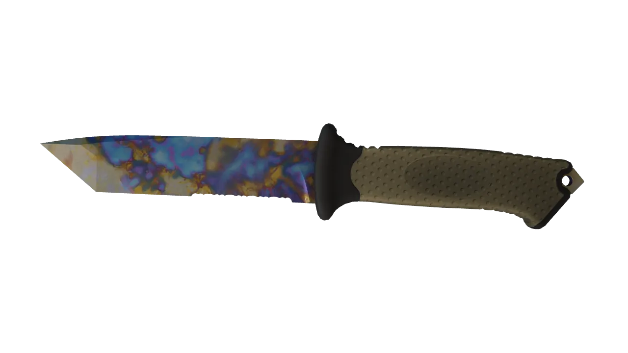 Ursus Knife | Case Hardened seed #844, front