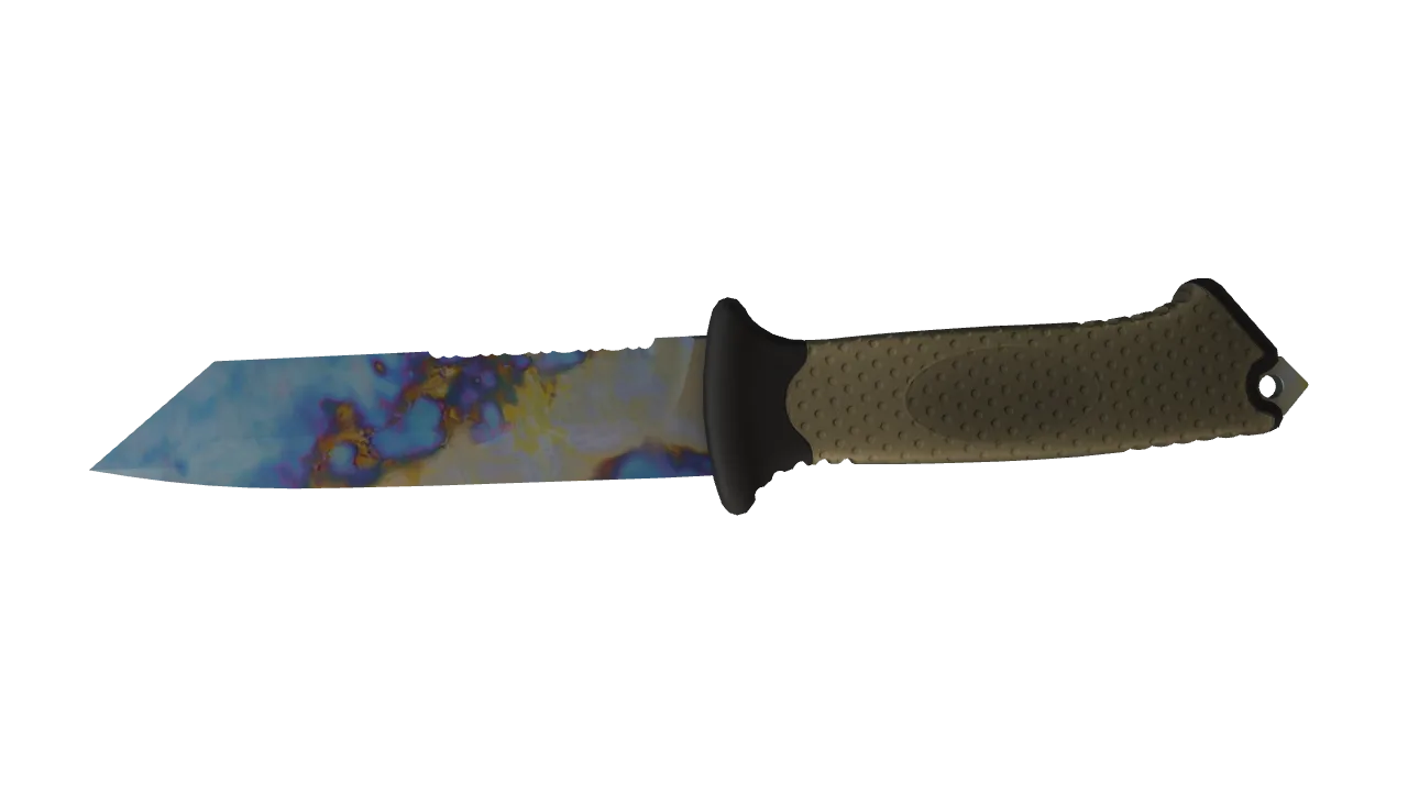 Ursus Knife | Case Hardened seed #849, back