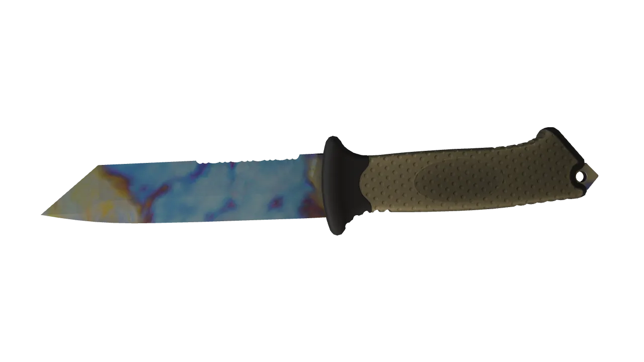 Ursus Knife | Case Hardened seed #854, back