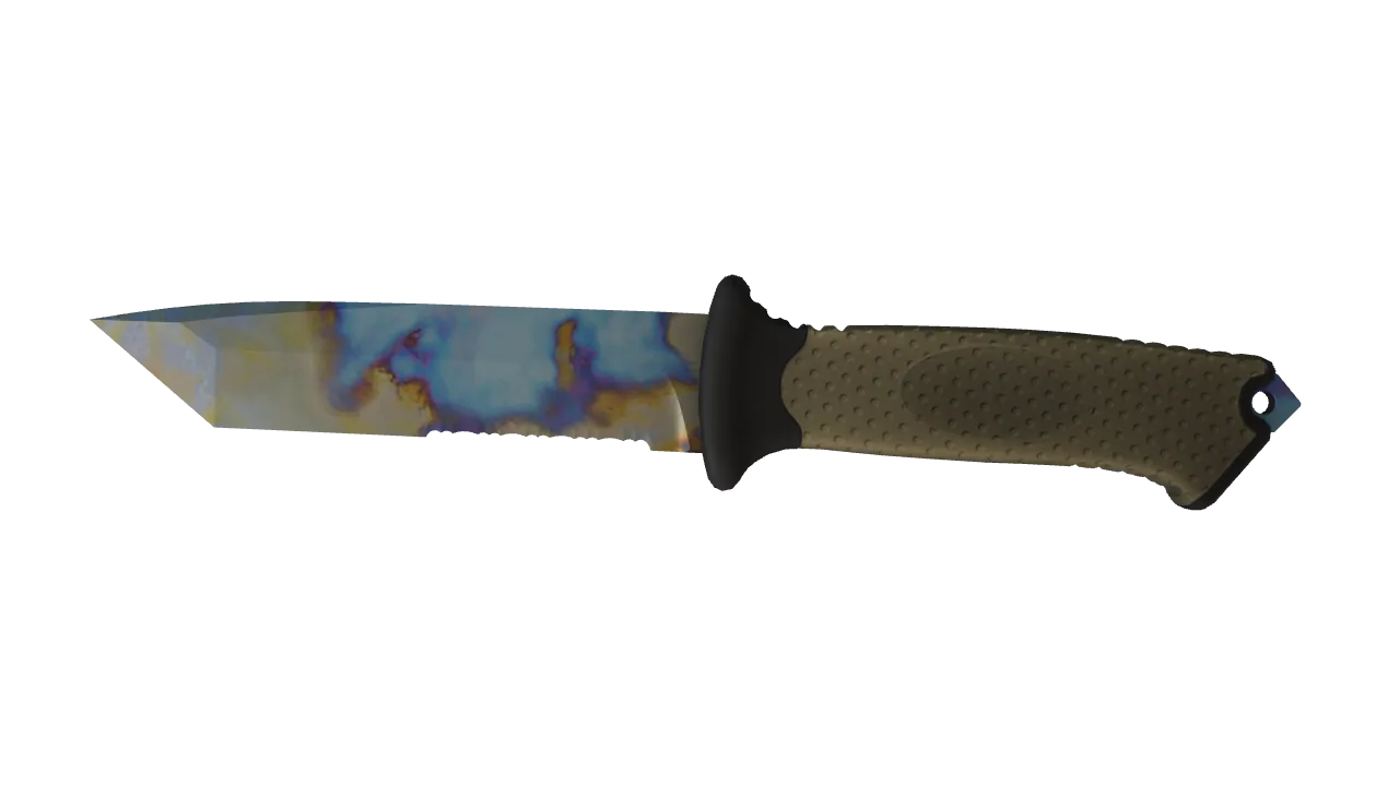 Ursus Knife | Case Hardened seed #854, front