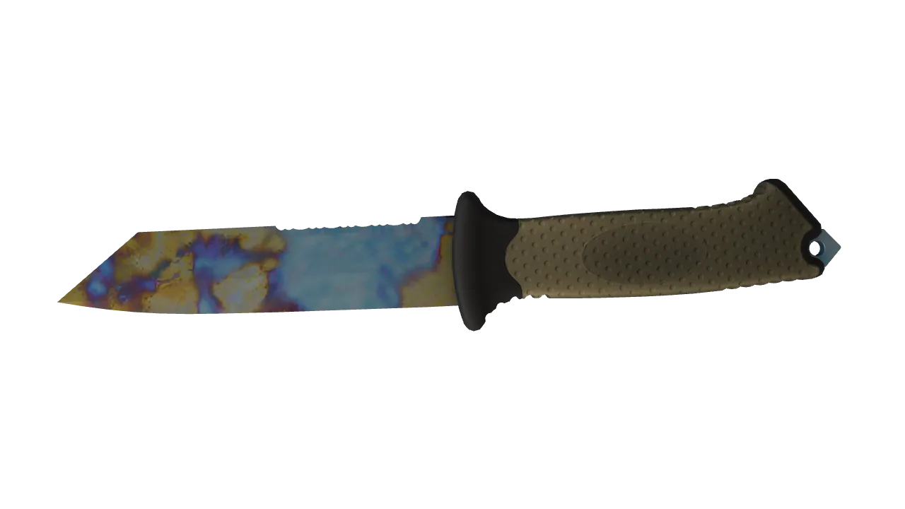 Ursus Knife | Case Hardened seed #866, back