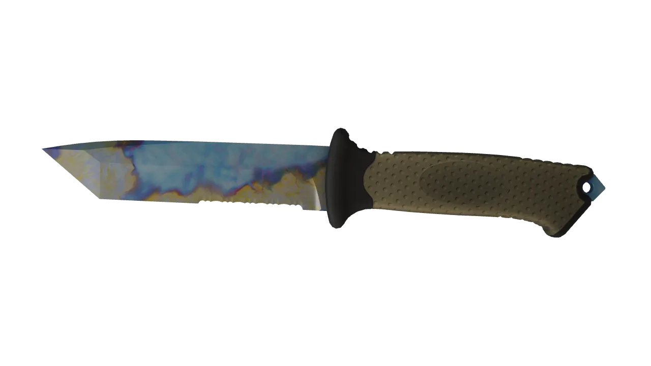 Ursus Knife | Case Hardened seed #881, front