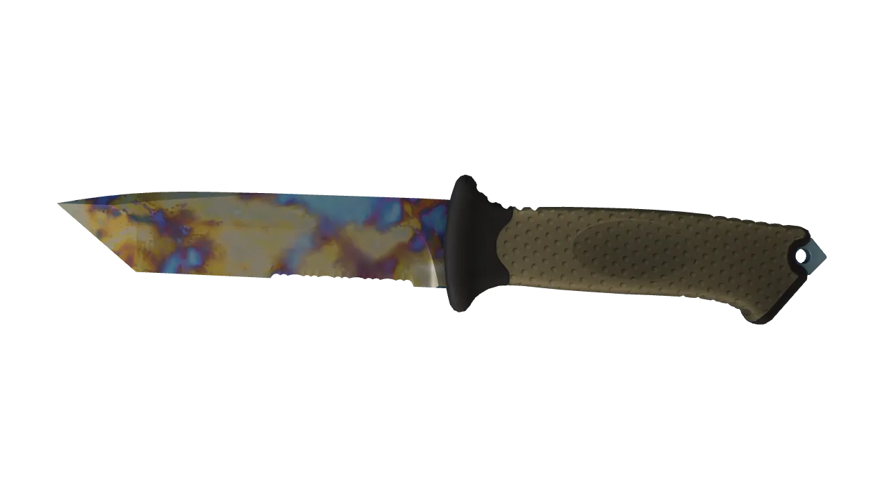 Ursus Knife | Case Hardened seed #883, front