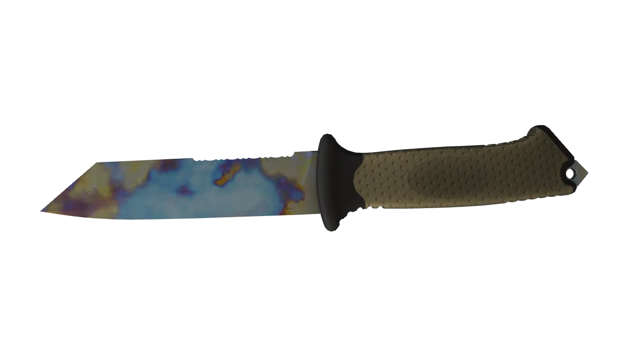 Ursus Knife | Case Hardened seed #885, back