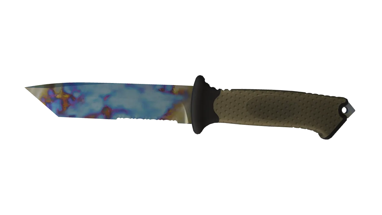 Ursus Knife | Case Hardened seed #885, front