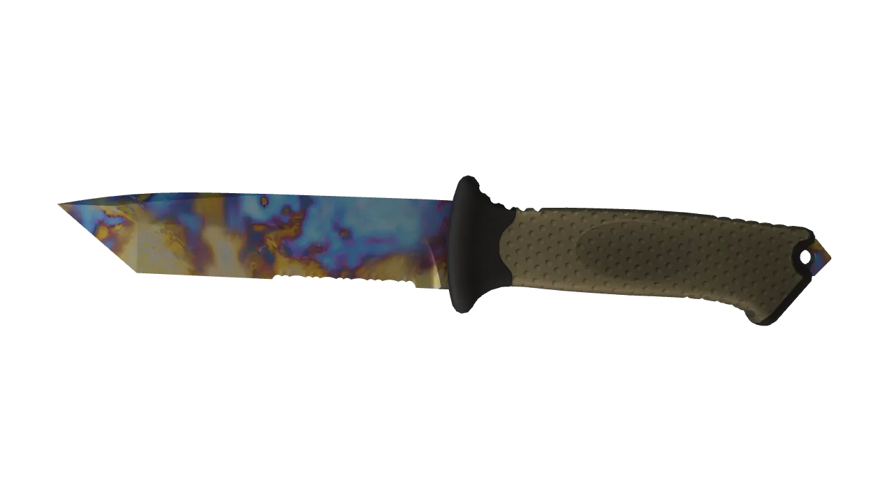Ursus Knife | Case Hardened seed #907, front