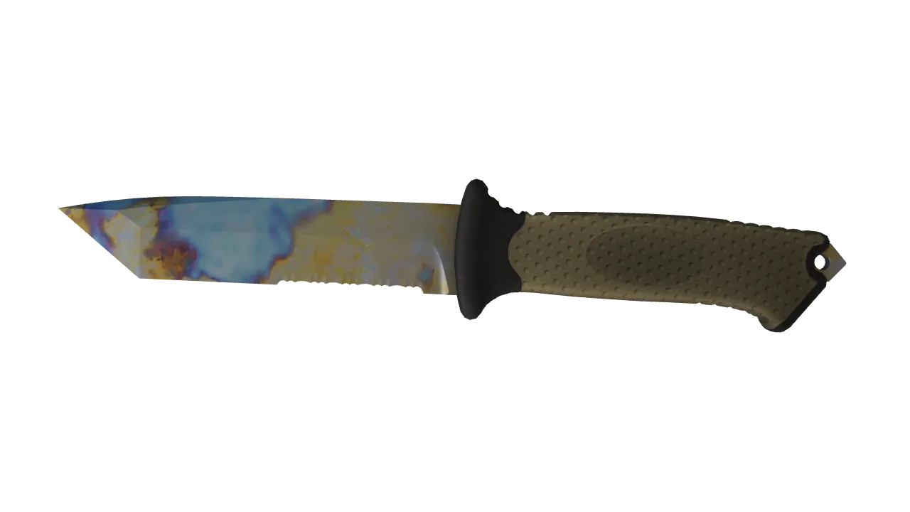 Ursus Knife | Case Hardened seed #916, front