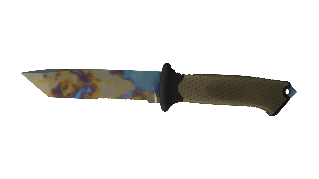 Ursus Knife | Case Hardened seed #927, front