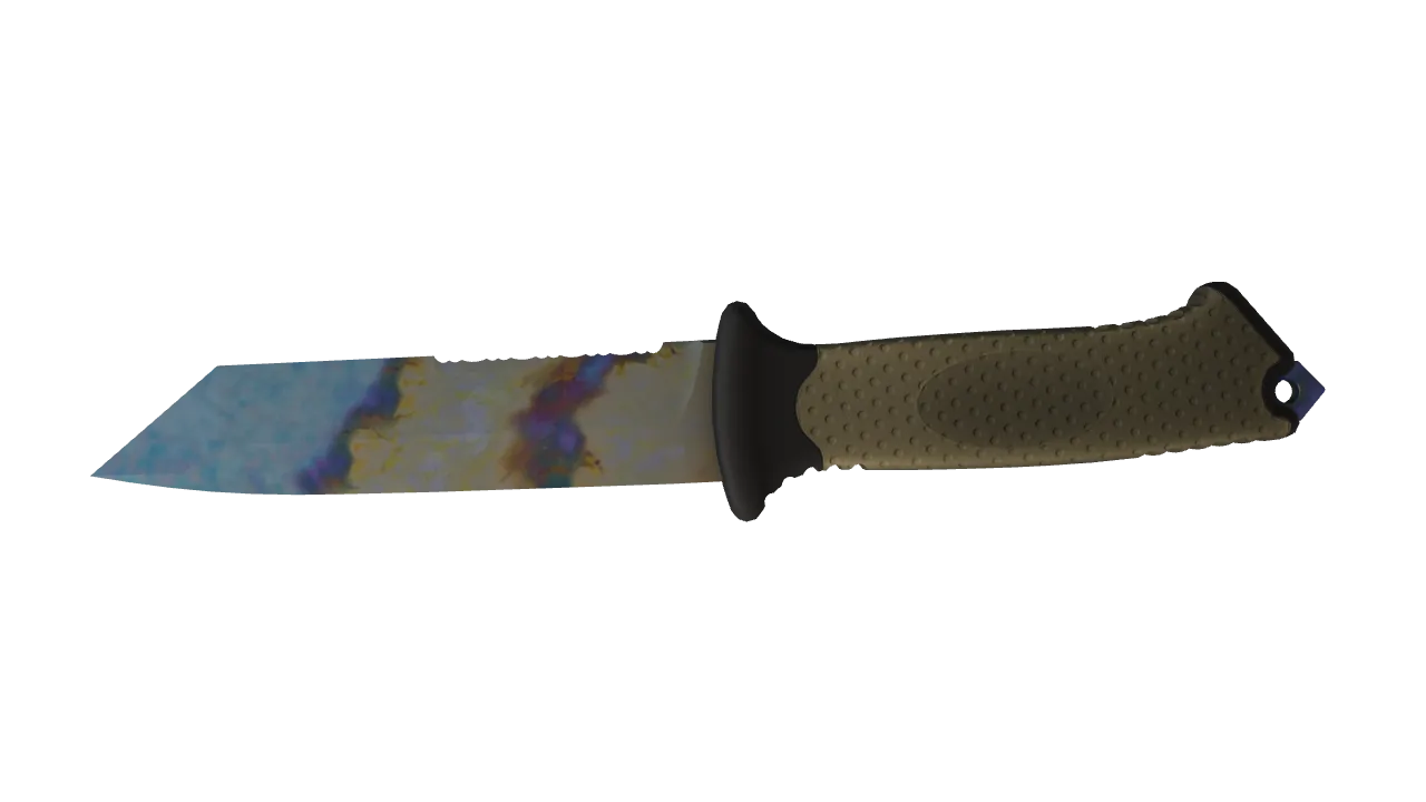 Ursus Knife | Case Hardened seed #955, back