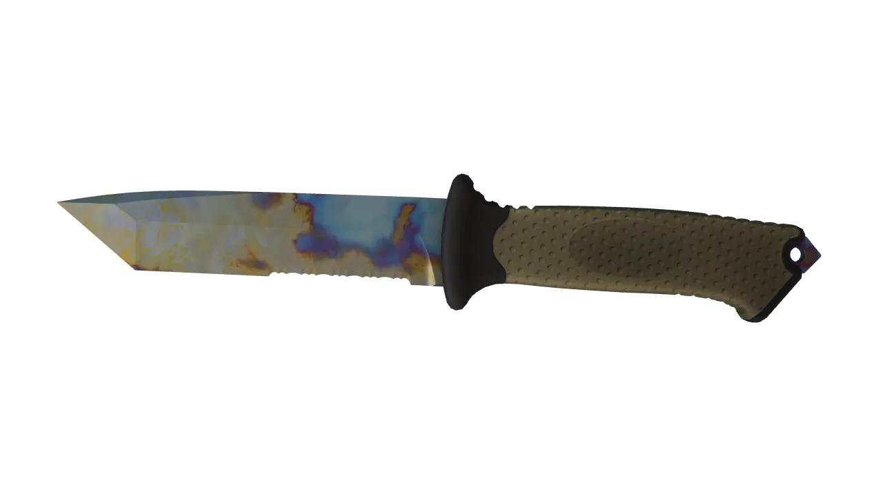 Ursus Knife | Case Hardened seed #976, front