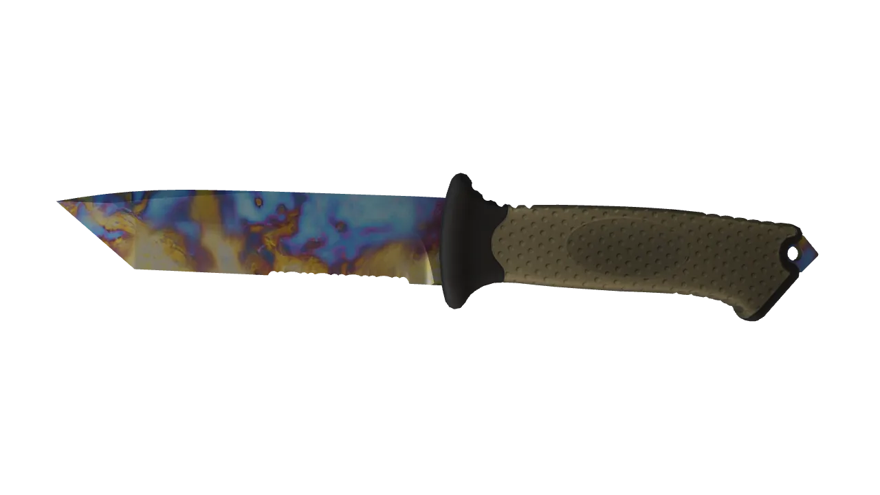 Ursus Knife | Case Hardened seed #98, front