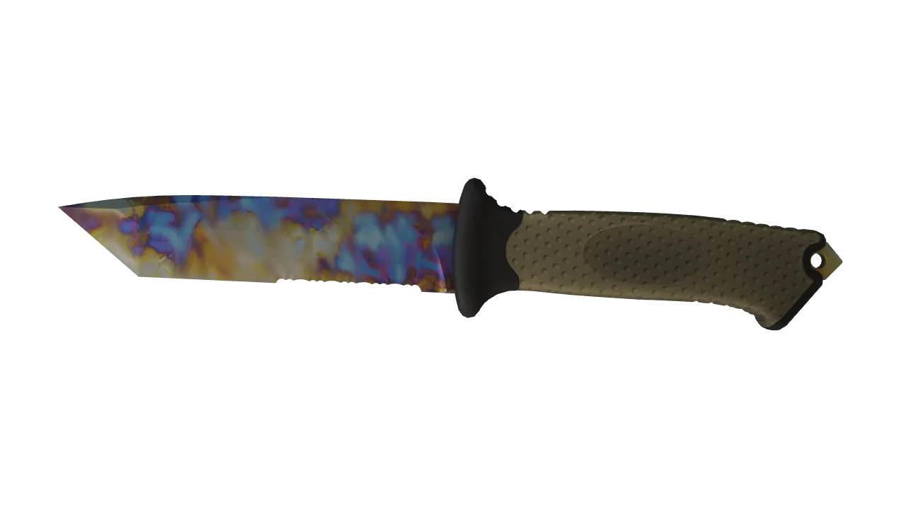 Ursus Knife | Case Hardened seed #985, front