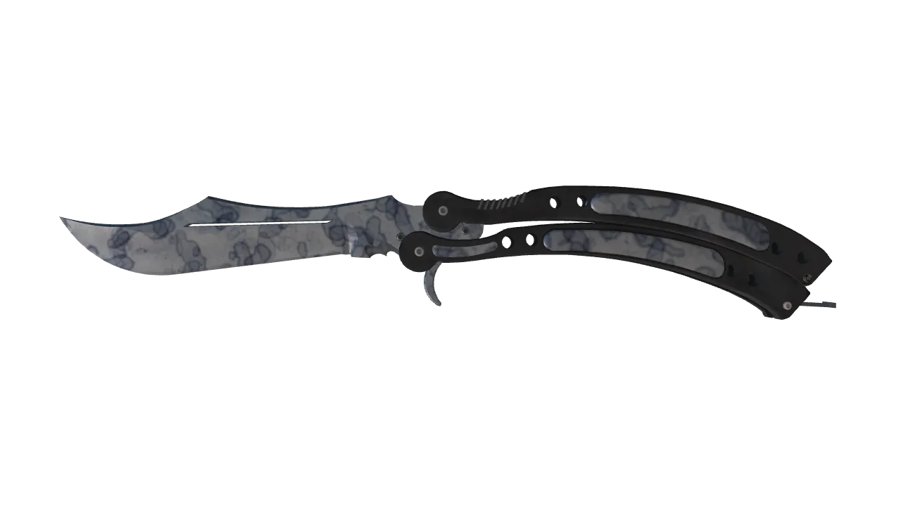 StatTrak™ ★ Butterfly Knife | Stained (Factory New) — Dust II light, front