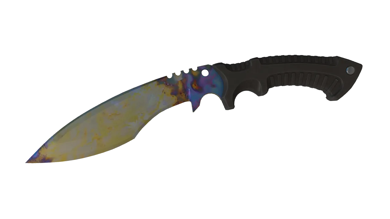 ★ Kukri Knife | Case Hardened (Factory New) — Dust II light, front