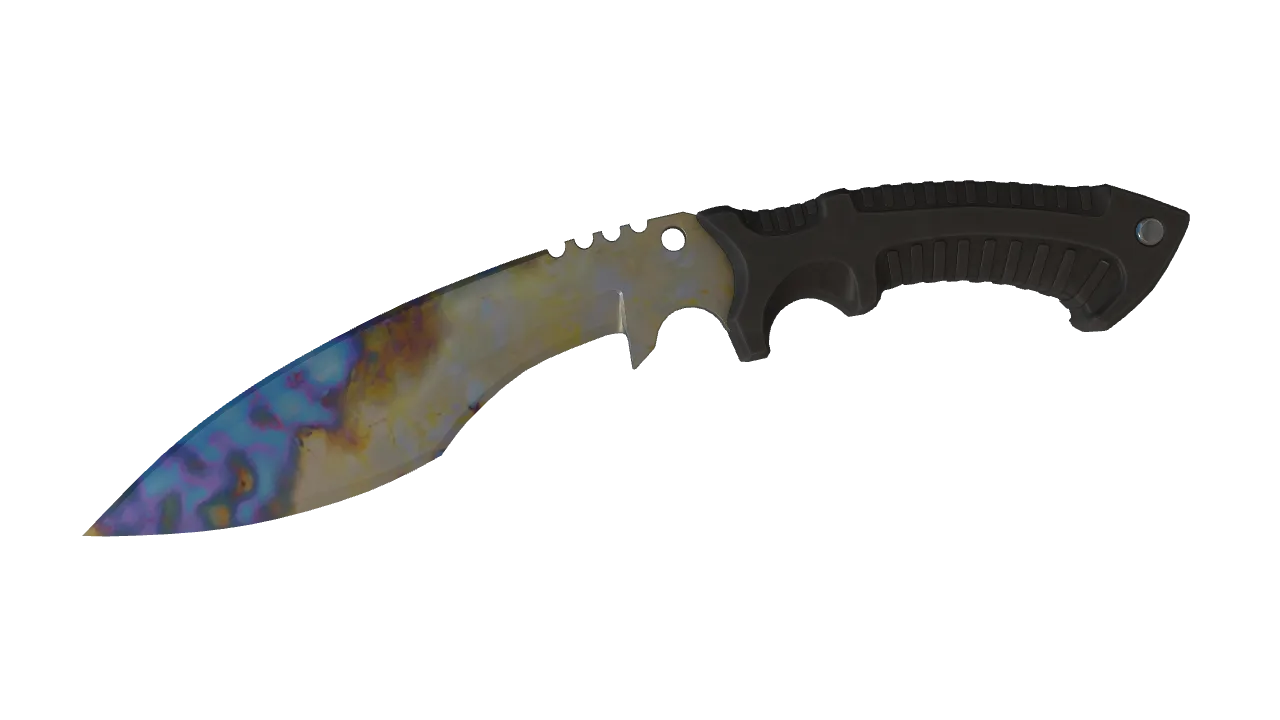 Kukri Knife | Case Hardened seed #109, front