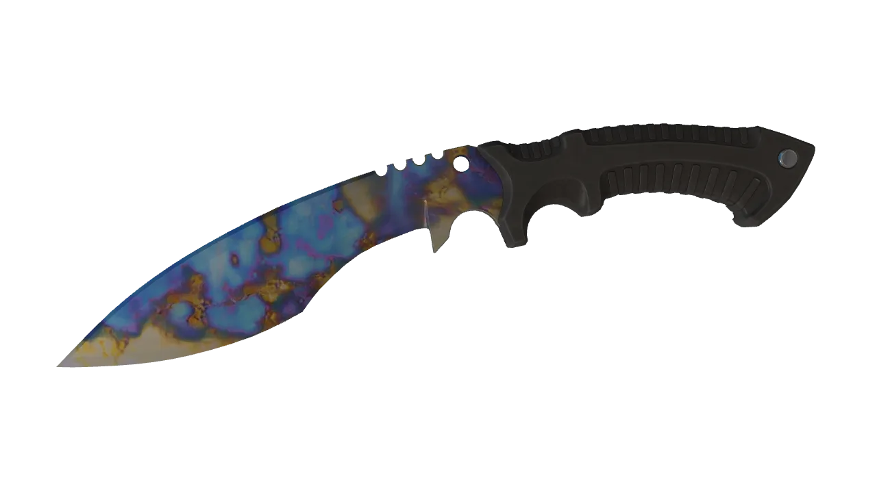 Kukri Knife | Case Hardened seed #112, front