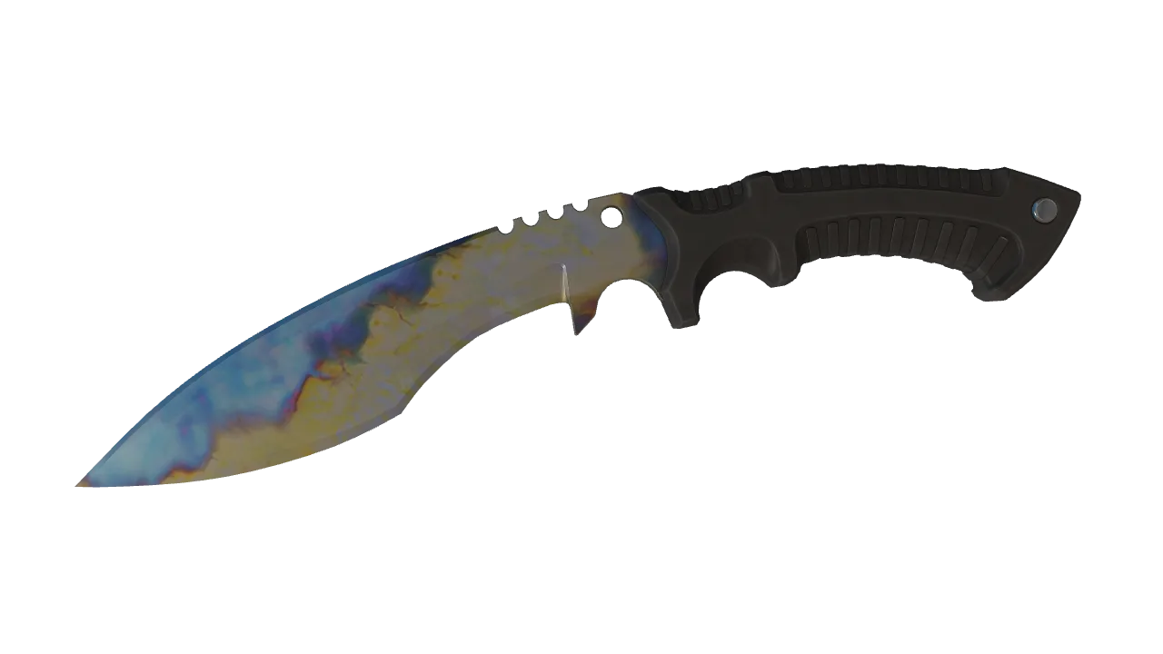 Kukri Knife | Case Hardened seed #130, front
