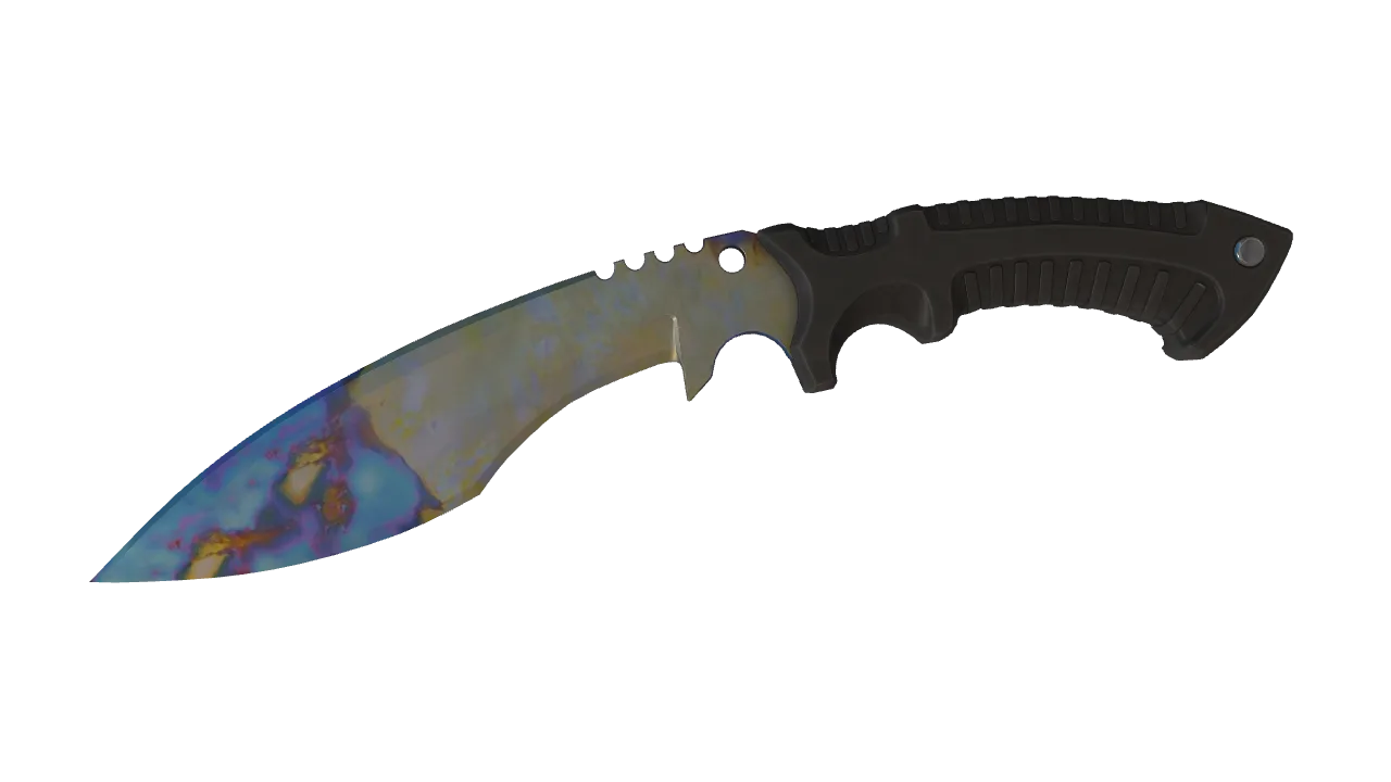 Kukri Knife | Case Hardened seed #138, front