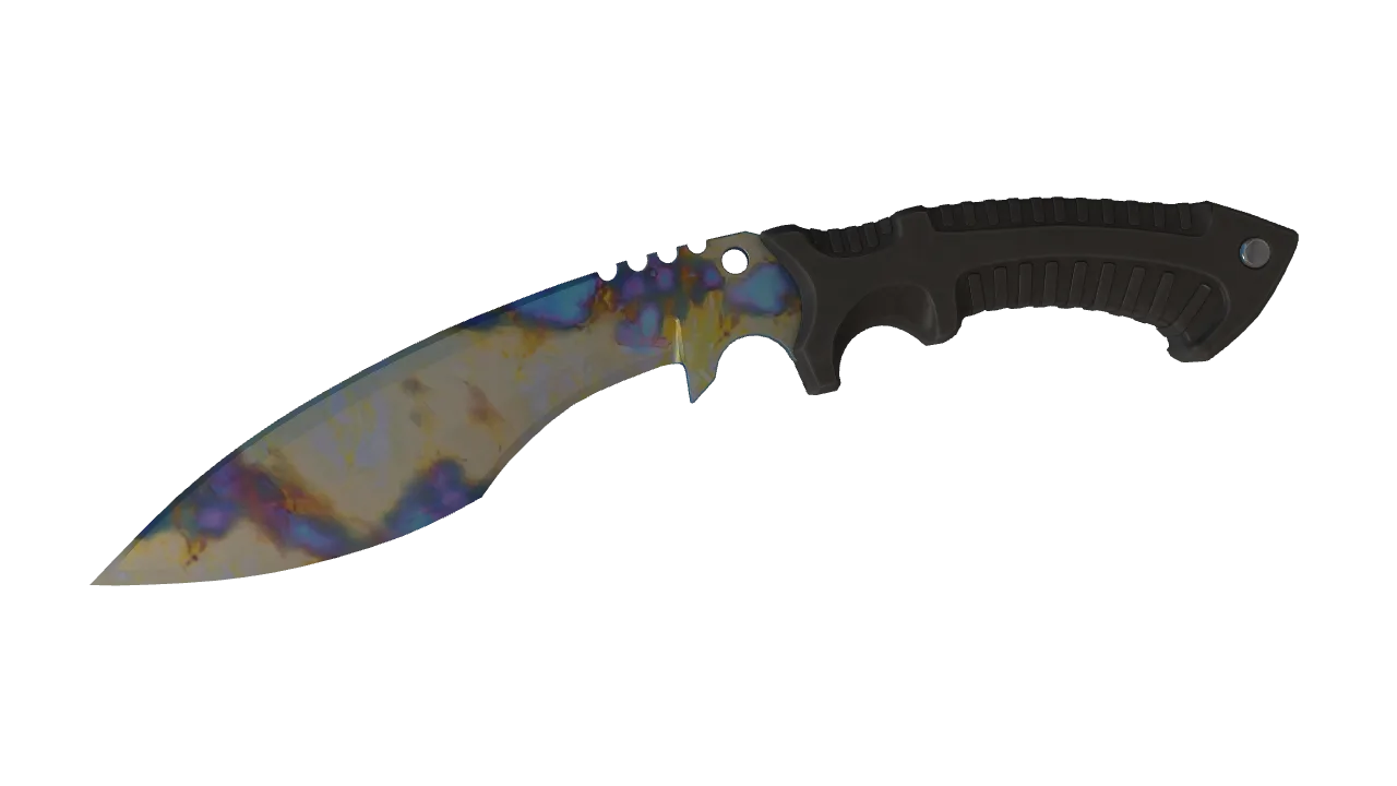Kukri Knife | Case Hardened seed #14, front