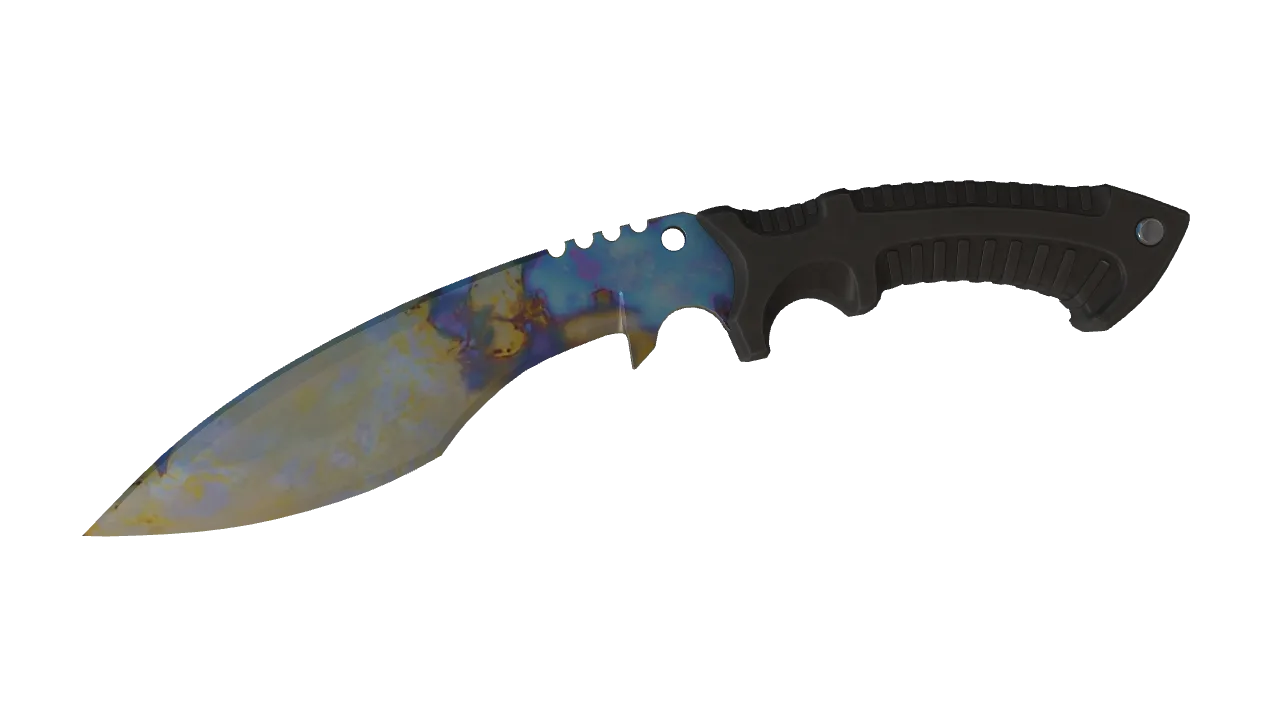 Kukri Knife | Case Hardened seed #153, front