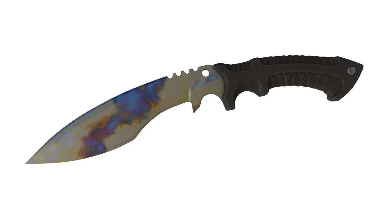 Kukri Knife | Case Hardened seed #168, front