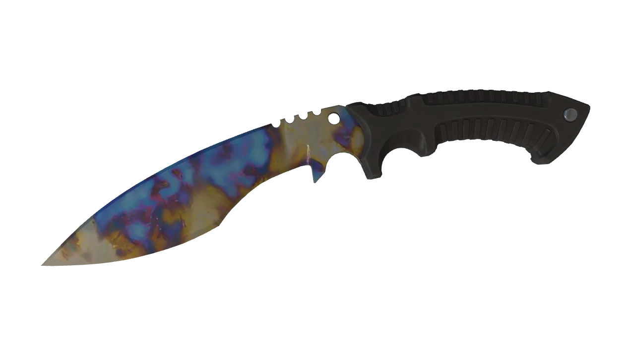 Kukri Knife | Case Hardened seed #175, front