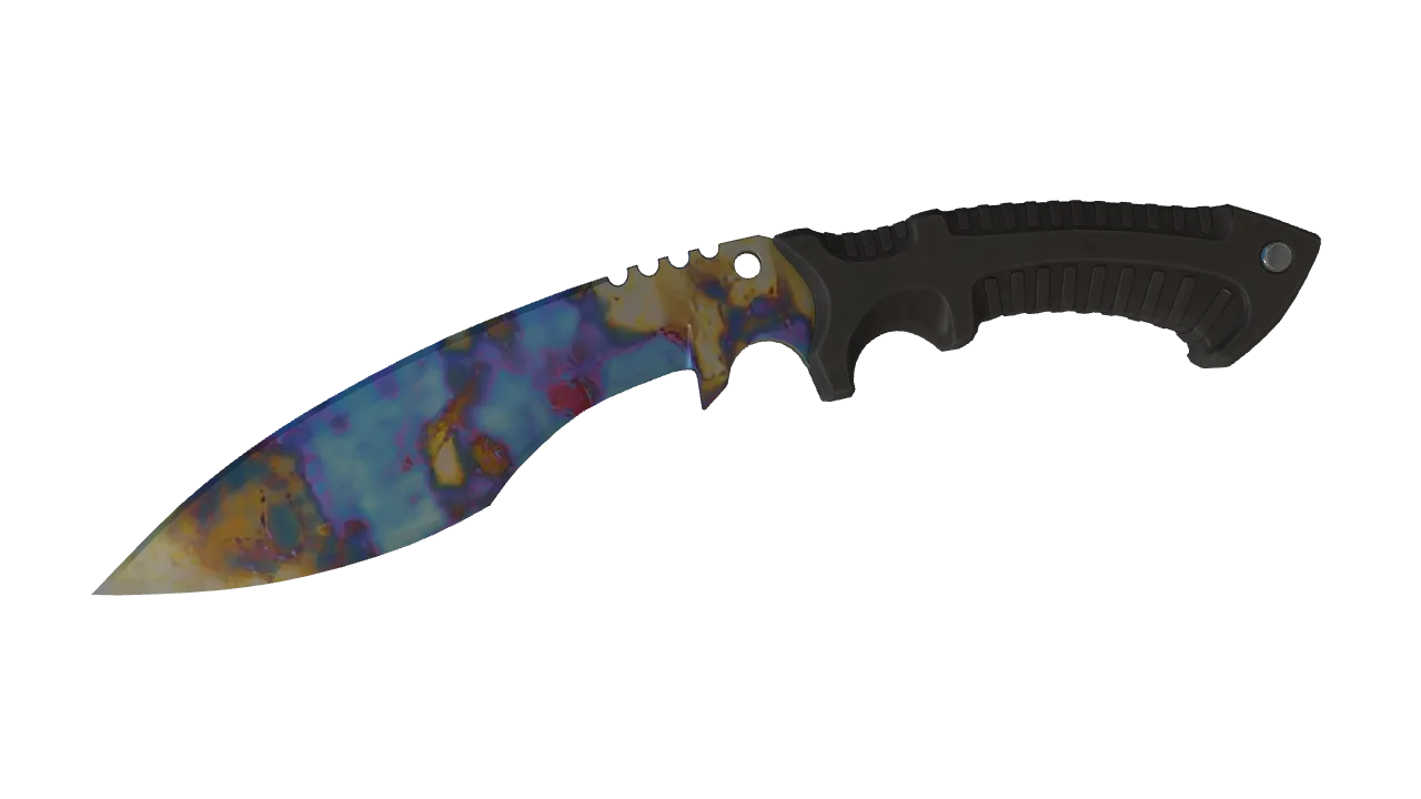 Kukri Knife | Case Hardened seed #177, front