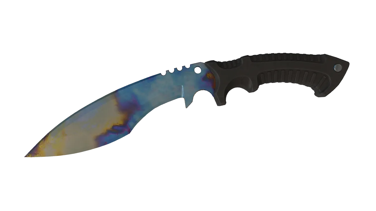 Kukri Knife | Case Hardened seed #191, front