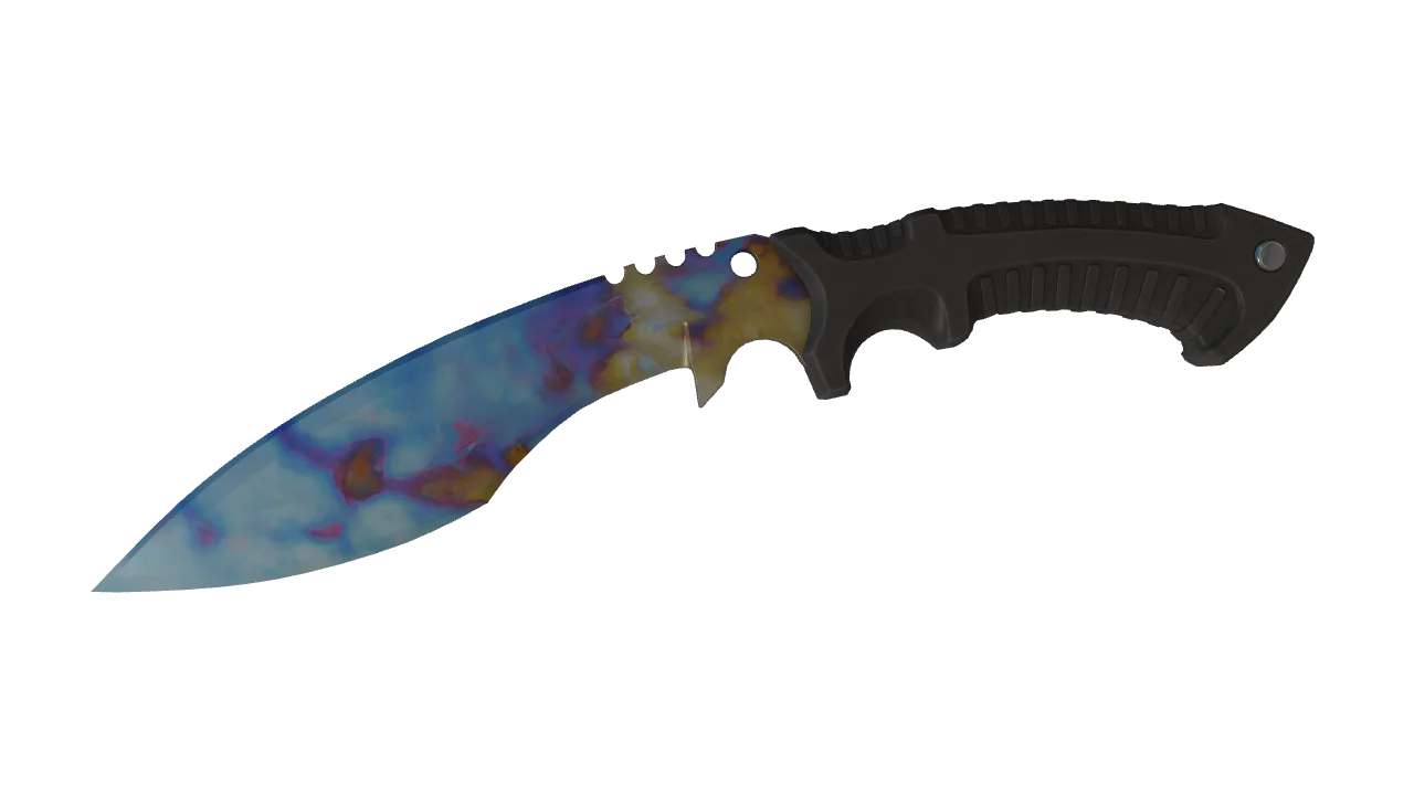 Kukri Knife | Case Hardened seed #194, front