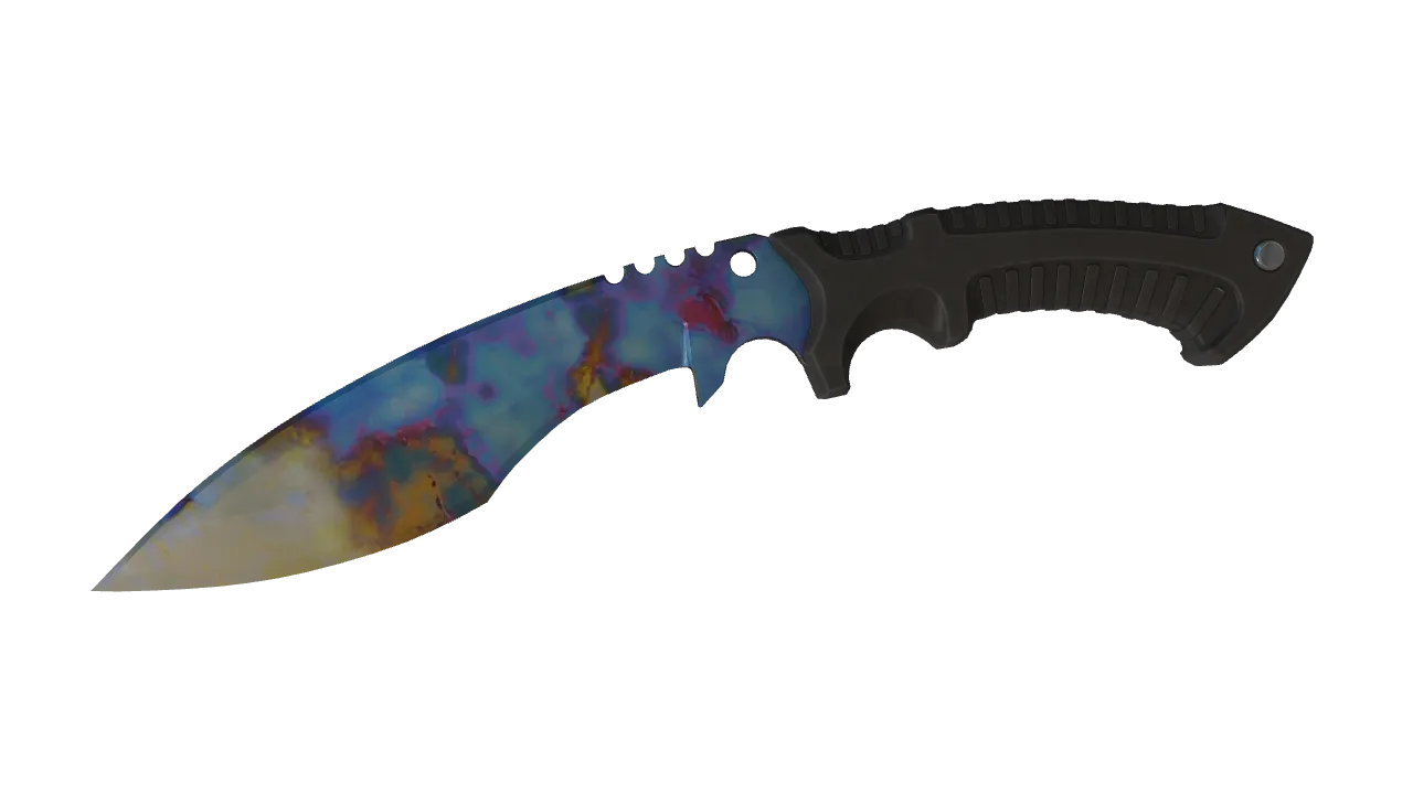 Kukri Knife | Case Hardened seed #243, front