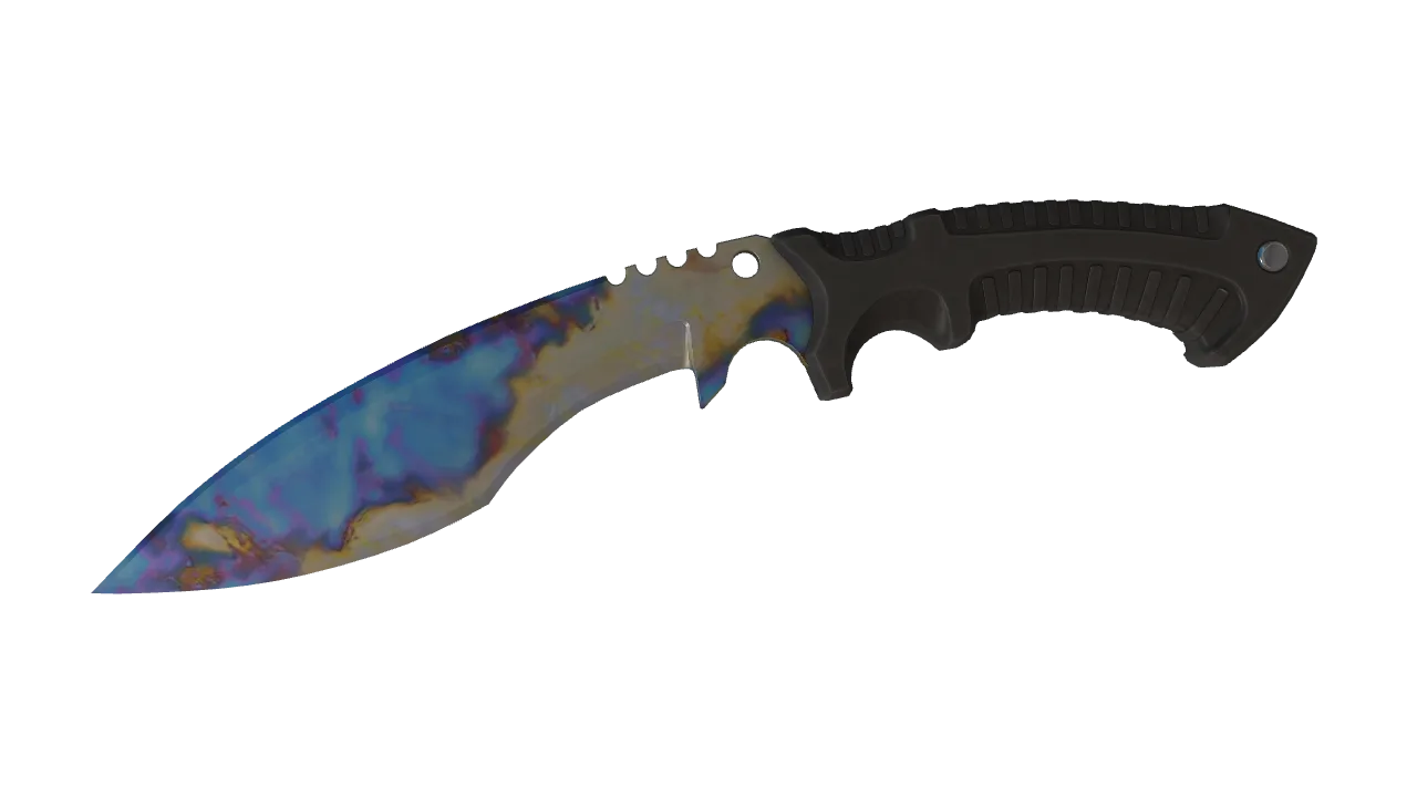 Kukri Knife | Case Hardened seed #244, front