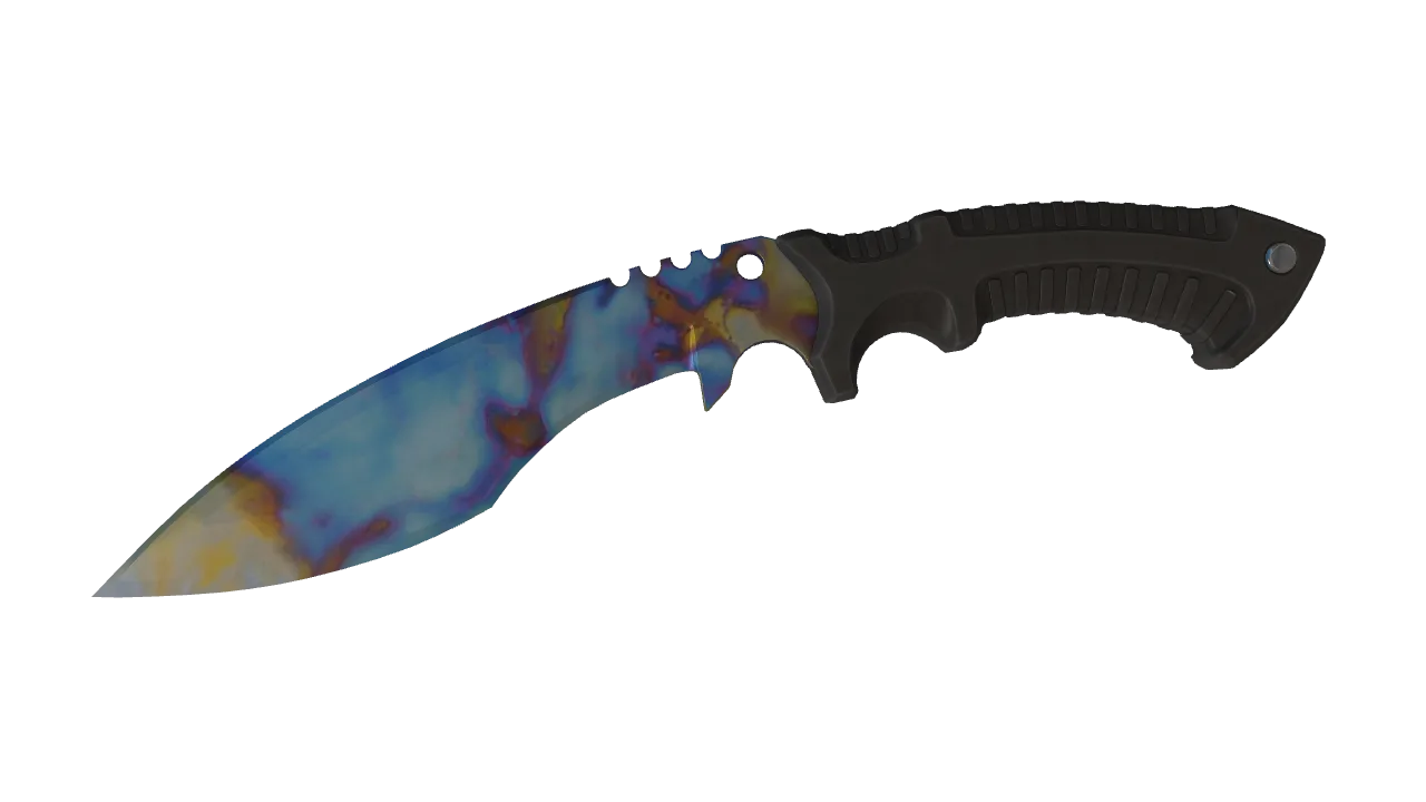 Kukri Knife | Case Hardened seed #254, front