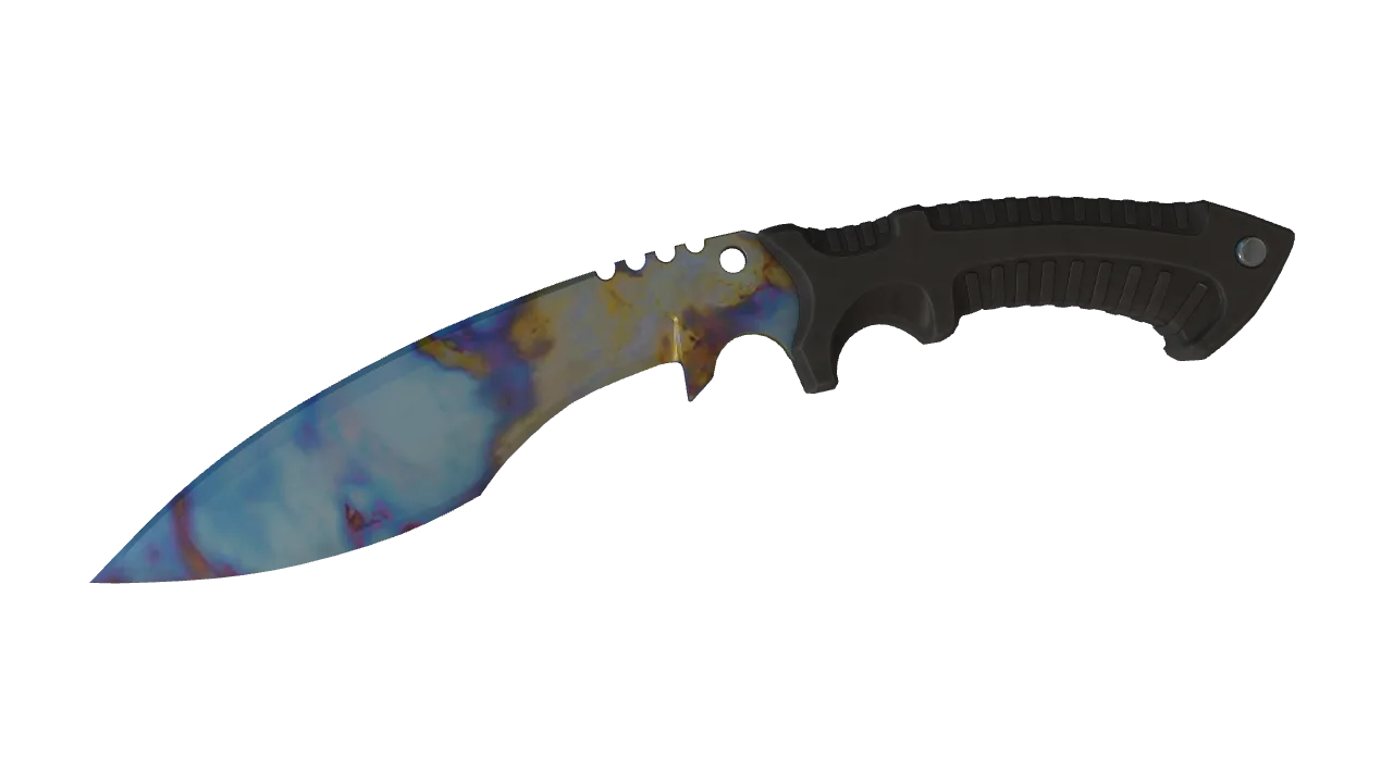 Kukri Knife | Case Hardened seed #256, front